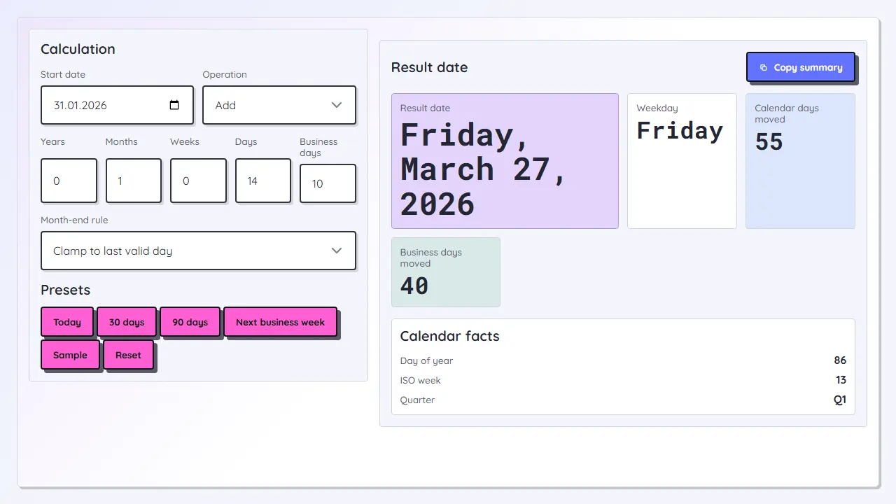 Date Calculator teaser image