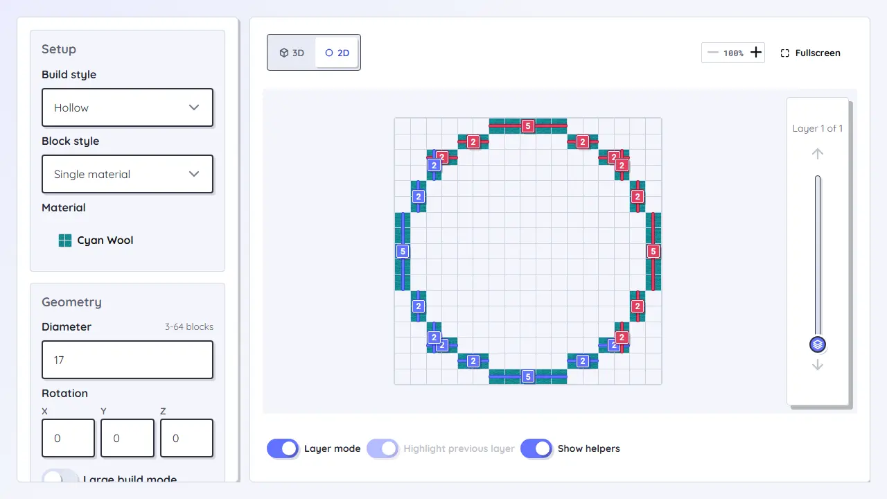 Minecraft Circle Generator teaser image