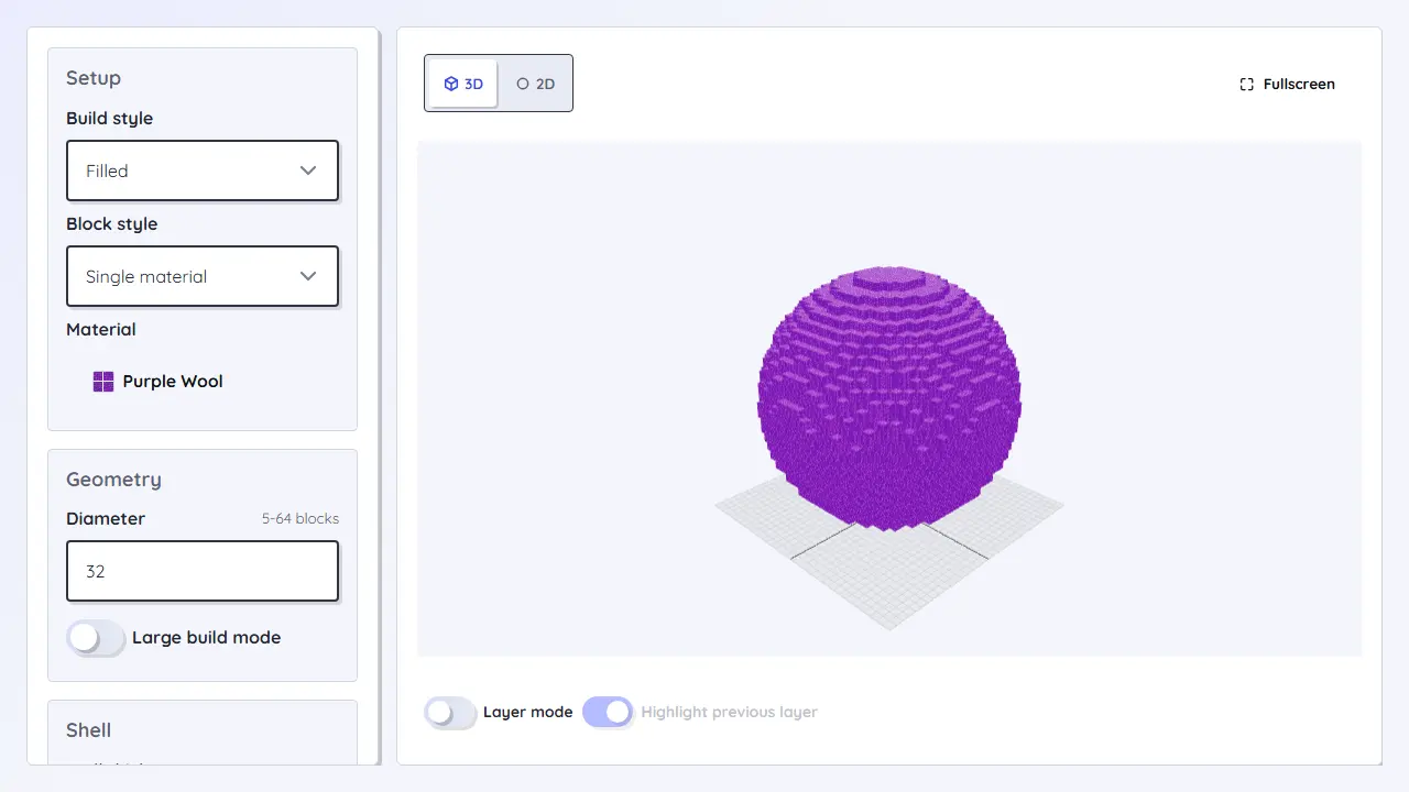 Minecraft Shape Generator teaser image