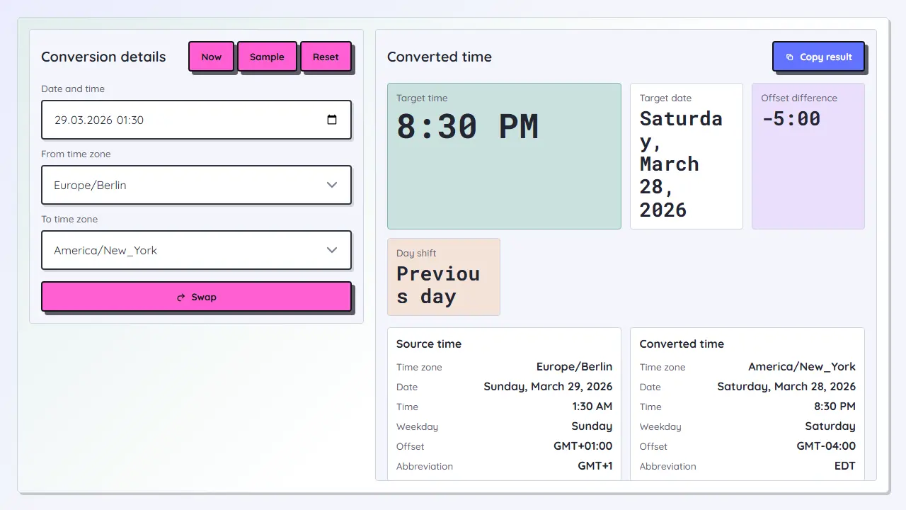 Time Zone Converter teaser image